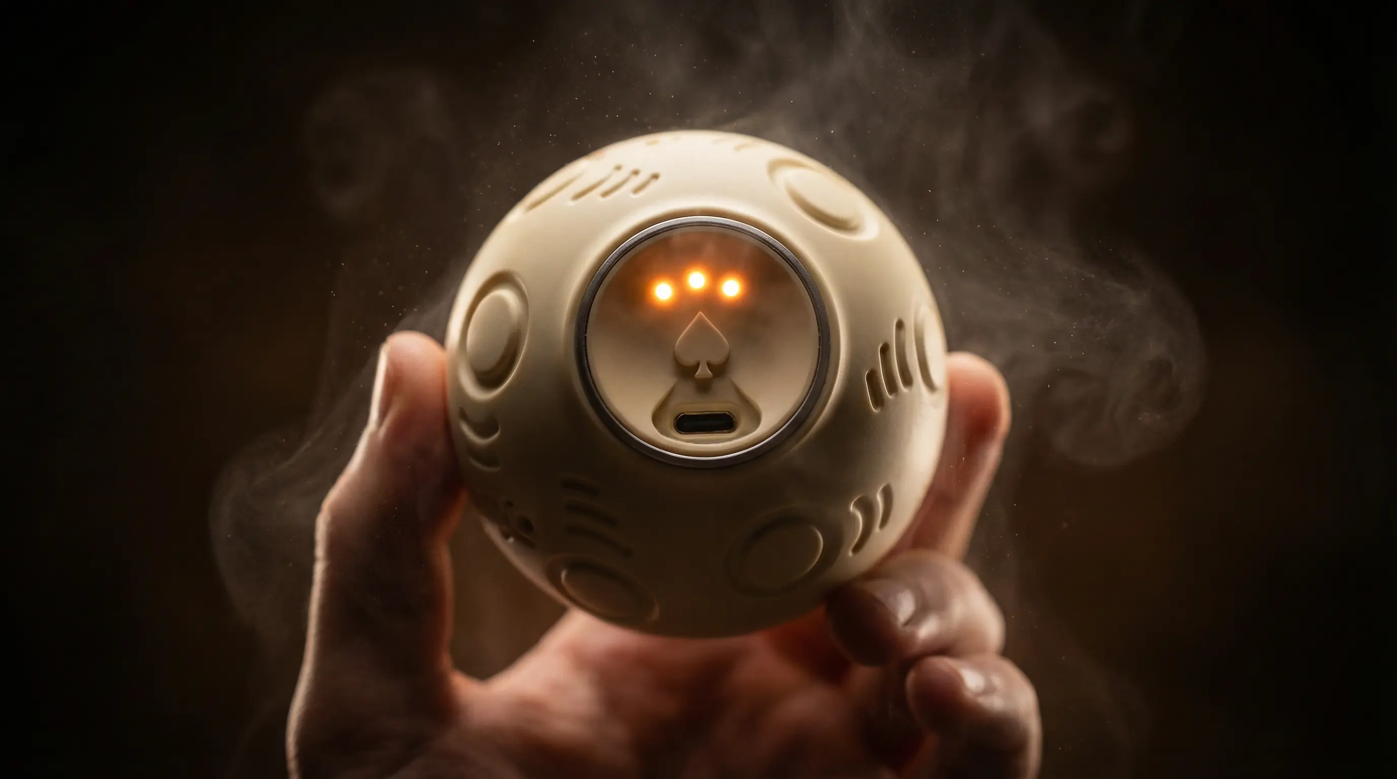 OMNX ecosystem with OMGO sphere, smartphone app, and tablet interface